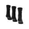 Unisex Cushioned Crew Socks, Black, A701_ONE, thumbnail image number 8