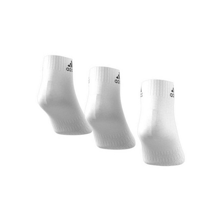 Cushioned Ankle Socks 3 Pairs White Unisex, A701_ONE, large image number 4