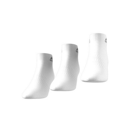 Cushioned Ankle Socks 3 Pairs White Unisex, A701_ONE, large image number 5