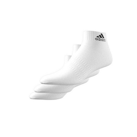 Cushioned Ankle Socks 3 Pairs White Unisex, A701_ONE, large image number 9