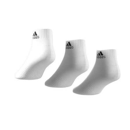 Cushioned Ankle Socks 3 Pairs White Unisex, A701_ONE, large image number 10