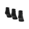Unisex Cushioned Ankle Socks 3 Pairs, black, A701_ONE, thumbnail image number 9