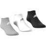 Unisex Cushioned Low-Cut Socks, Grey, A701_ONE, thumbnail image number 0