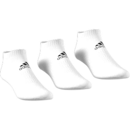 Unisex Cushioned Low-Cut Socks, White, A701_ONE, large image number 0