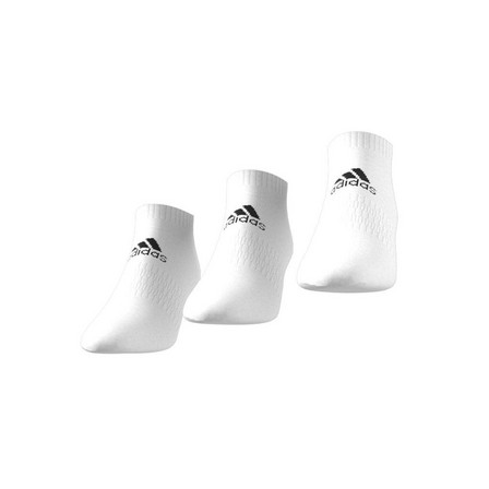 Unisex Cushioned Low-Cut Socks 3 Pairs, white, A701_ONE, large image number 6