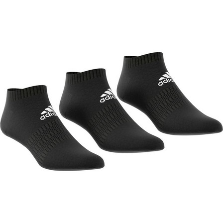 Unisex Cushioned Low-Cut Socks, Black, A701_ONE, large image number 2