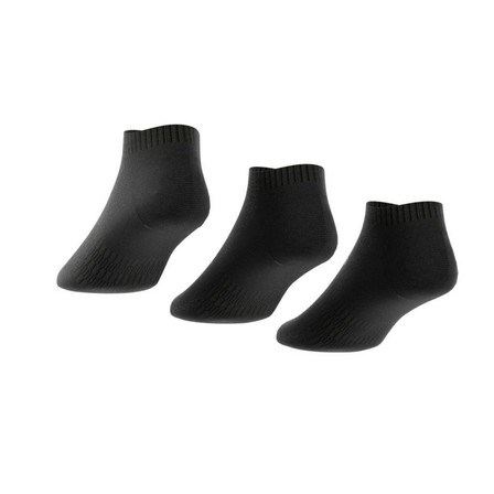 Unisex Cushioned Low-Cut Socks, Black, A701_ONE, large image number 4