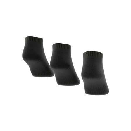 Unisex Cushioned Low-Cut Socks, Black, A701_ONE, large image number 5