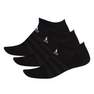 Unisex Cushioned Low-Cut Socks, Black, A701_ONE, thumbnail image number 6