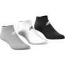 Unisex Low-Cut Socks 3 Pairs, Grey, A701_ONE, thumbnail image number 4