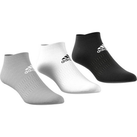 Unisex Low-Cut Socks 3 Pairs, Grey, A701_ONE, large image number 5