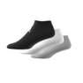 Unisex Low-Cut Socks 3 Pairs, Grey, A701_ONE, thumbnail image number 16