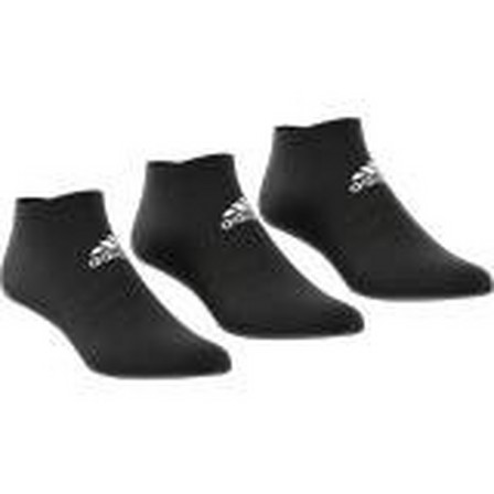 Unisex Low-Cut Socks 3 Pairs, black, A701_ONE, large image number 2