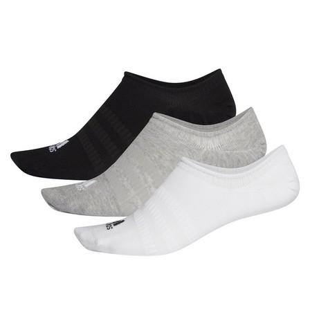 No-Show Socks 3 Pairs Medium grey heather Unisex, A701_ONE, large image number 5