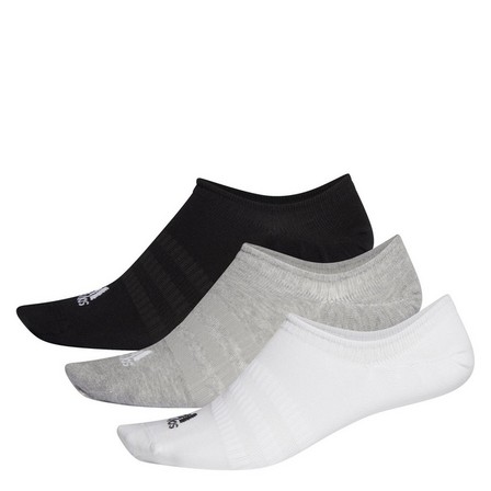 No-Show Socks 3 Pairs Medium grey heather Unisex, A701_ONE, large image number 6