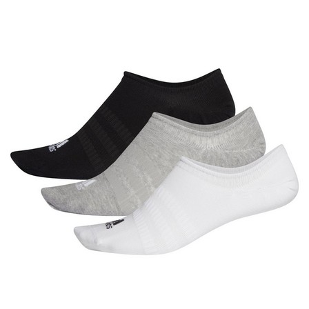 No-Show Socks 3 Pairs Medium grey heather Unisex, A701_ONE, large image number 7