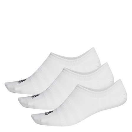 Unisex No-Show Socks 3 Pairs, white, A701_ONE, large image number 4
