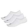 Unisex No-Show Socks 3 Pairs, white, A701_ONE, thumbnail image number 4
