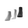 Unisex Ankle Socks 3 Pairs, Grey, A701_ONE, thumbnail image number 7