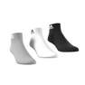 Unisex Ankle Socks 3 Pairs, Grey, A701_ONE, thumbnail image number 9