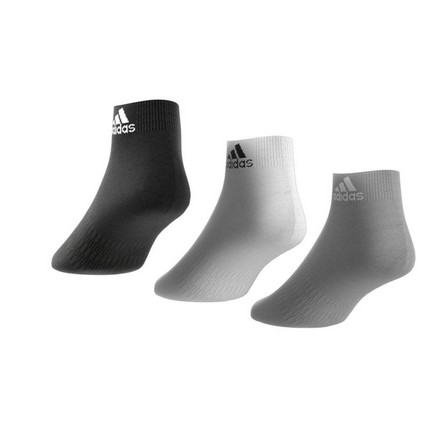 Unisex Ankle Socks 3 Pairs, Grey, A701_ONE, large image number 10