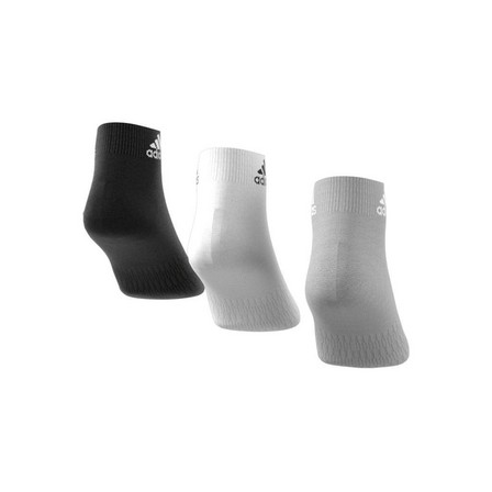 Unisex Ankle Socks 3 Pairs, Grey, A701_ONE, large image number 12