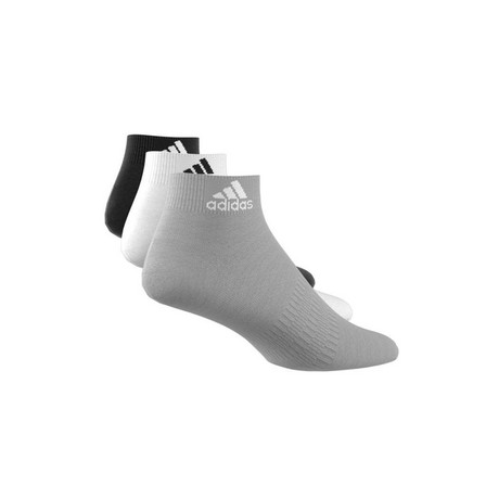 Unisex Ankle Socks 3 Pairs, Grey, A701_ONE, large image number 13