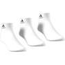 Unisex Ankle Socks 3 Pairs, white, A701_ONE, thumbnail image number 0