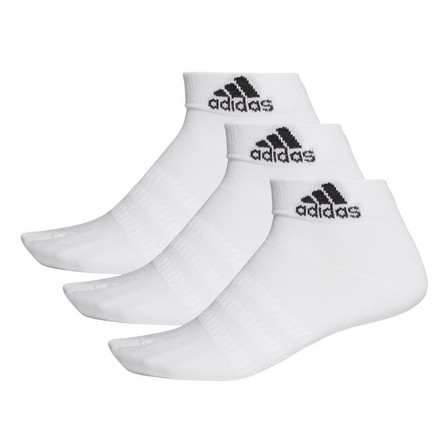 Unisex Ankle Socks 3 Pairs, white, A701_ONE, large image number 5