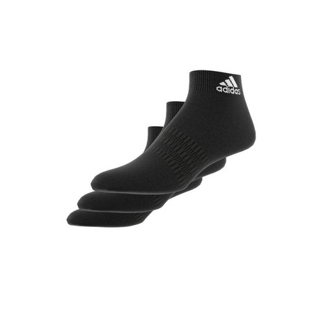 Unisex Ankle Socks 3 Pairs, black, A701_ONE, large image number 6