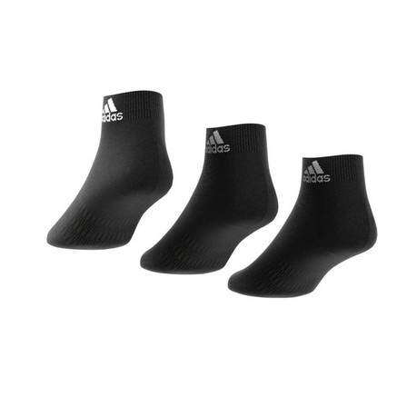 Unisex Ankle Socks 3 Pairs, black, A701_ONE, large image number 7
