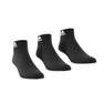 Unisex Ankle Socks 3 Pairs, black, A701_ONE, thumbnail image number 9