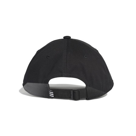 Unisex Trefoil Baseball Cap, Black, A701_ONE, large image number 5