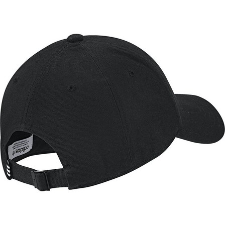 Unisex Trefoil Baseball Cap, black, A701_ONE, large image number 7