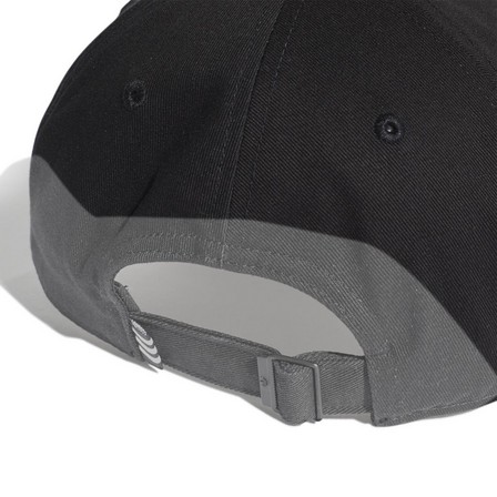 Unisex Trefoil Baseball Cap, Black, A701_ONE, large image number 9