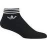 Trefoil Ankle Socks 3 Pairs Black Unisex, A701_ONE, thumbnail image number 0