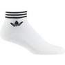 Unisex Trefoil Ankle Socks 3 Pairs, white, A701_ONE, thumbnail image number 0