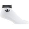 Unisex Trefoil Ankle Socks 3 Pairs, white, A701_ONE, thumbnail image number 1