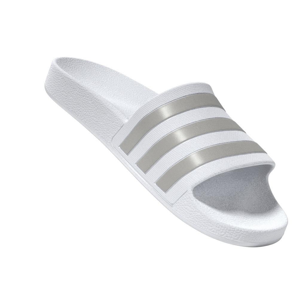 Unisex Adilette Aqua Slides, White, , large image number 6