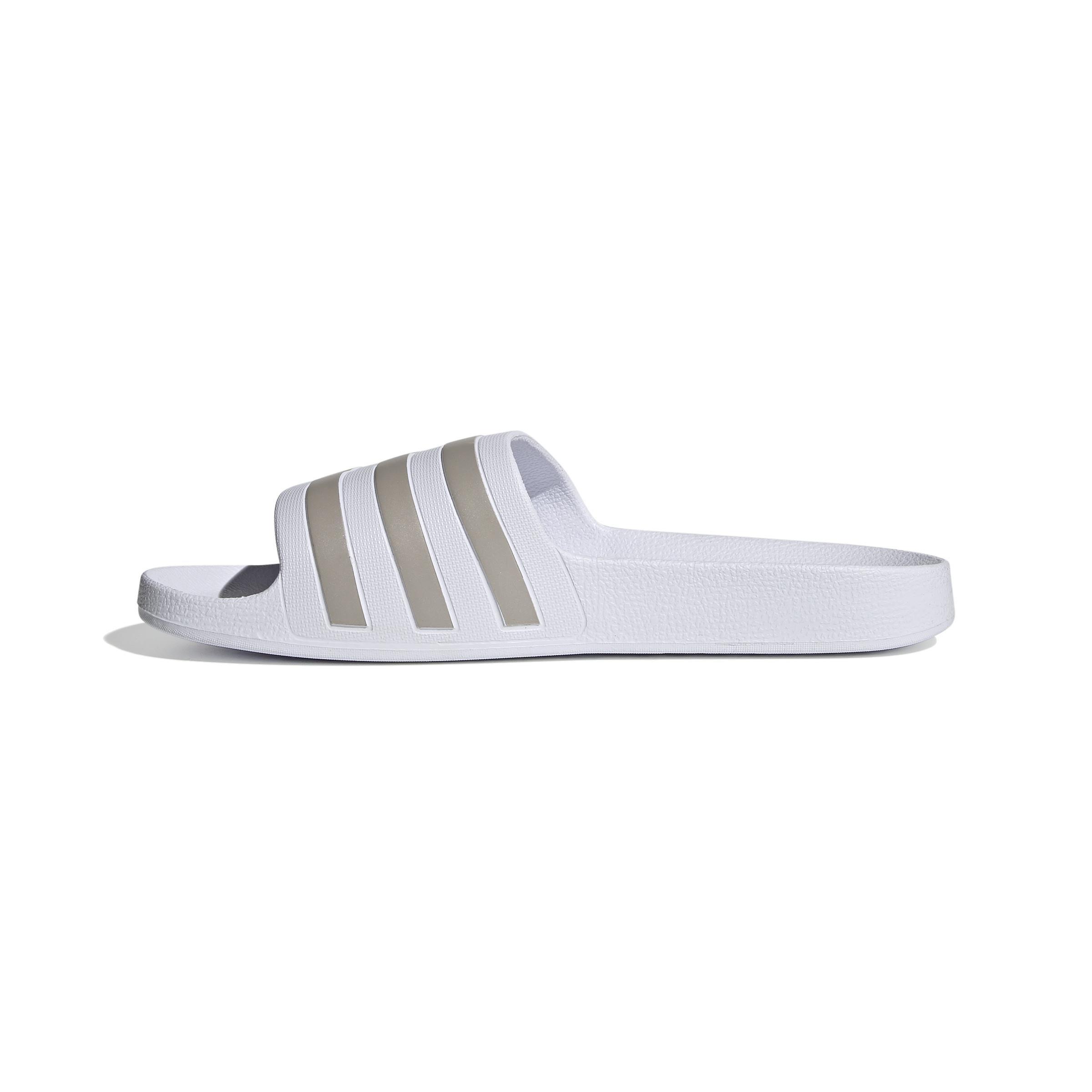 adidas - Unisex Adilette Aqua Slides, white