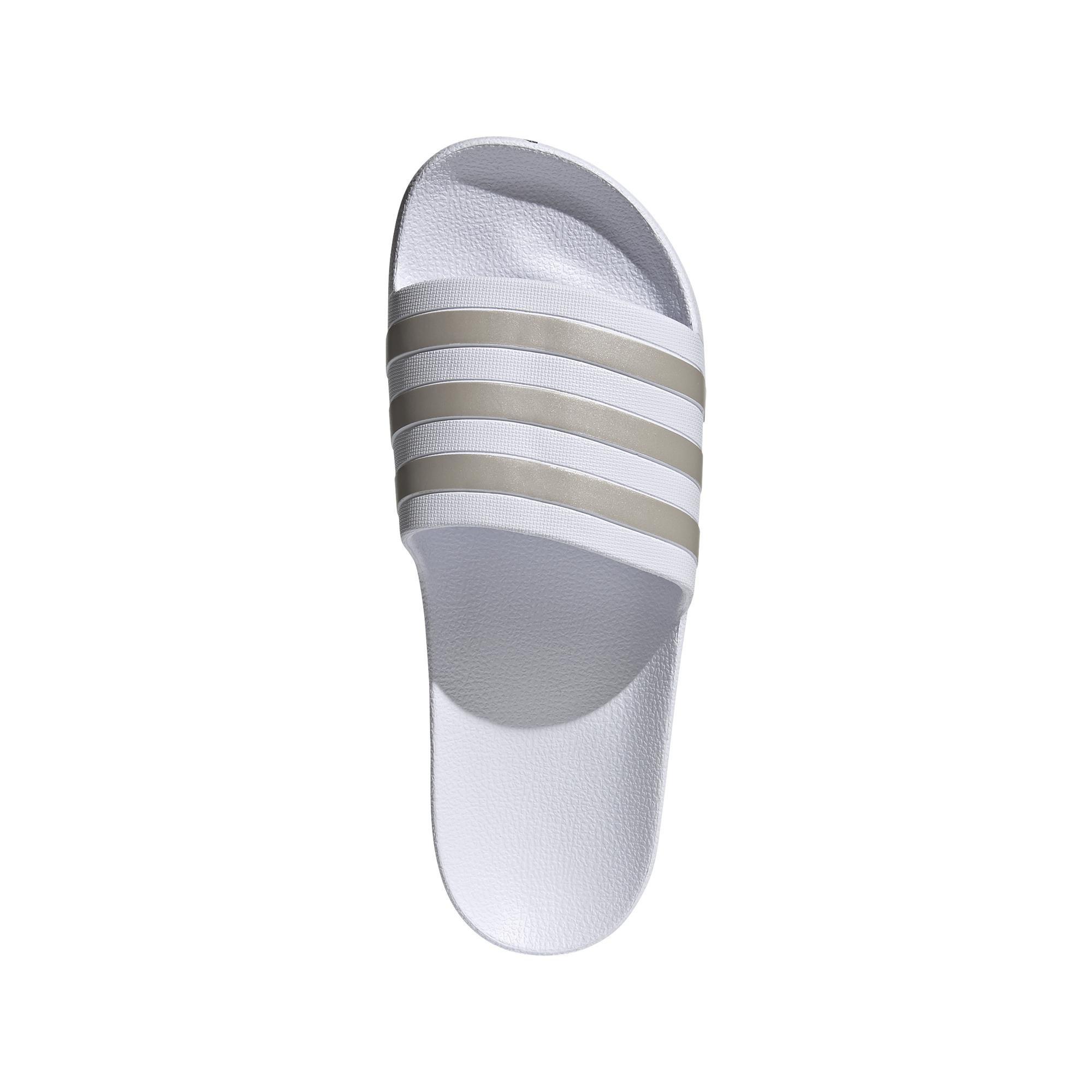 adidas - Unisex Adilette Aqua Slides, white