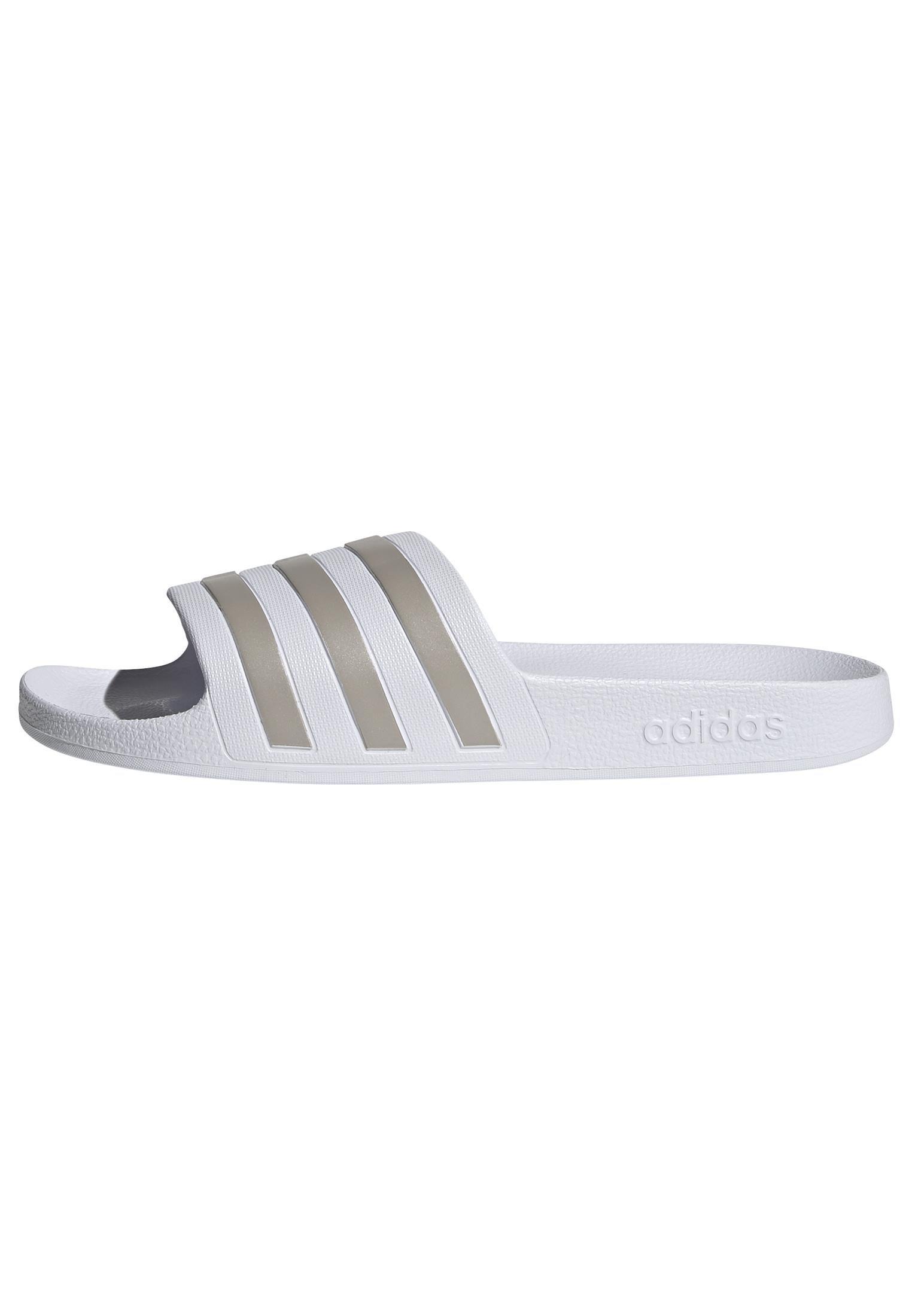 adidas - Unisex Adilette Aqua Slides, white