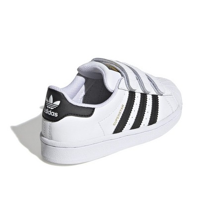 Unisex Kids Superstar Shoes, White, A701_ONE, large image number 2