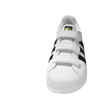 Unisex Kids Superstar Shoes, White, A701_ONE, large image number 8