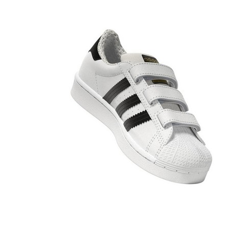 Unisex Kids Superstar Shoes, White, A701_ONE, large image number 28