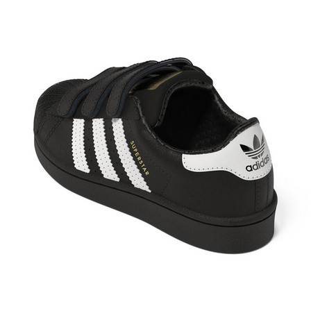 Unisex Toddlers Superstar Shoes , Black, A701_ONE, large image number 6