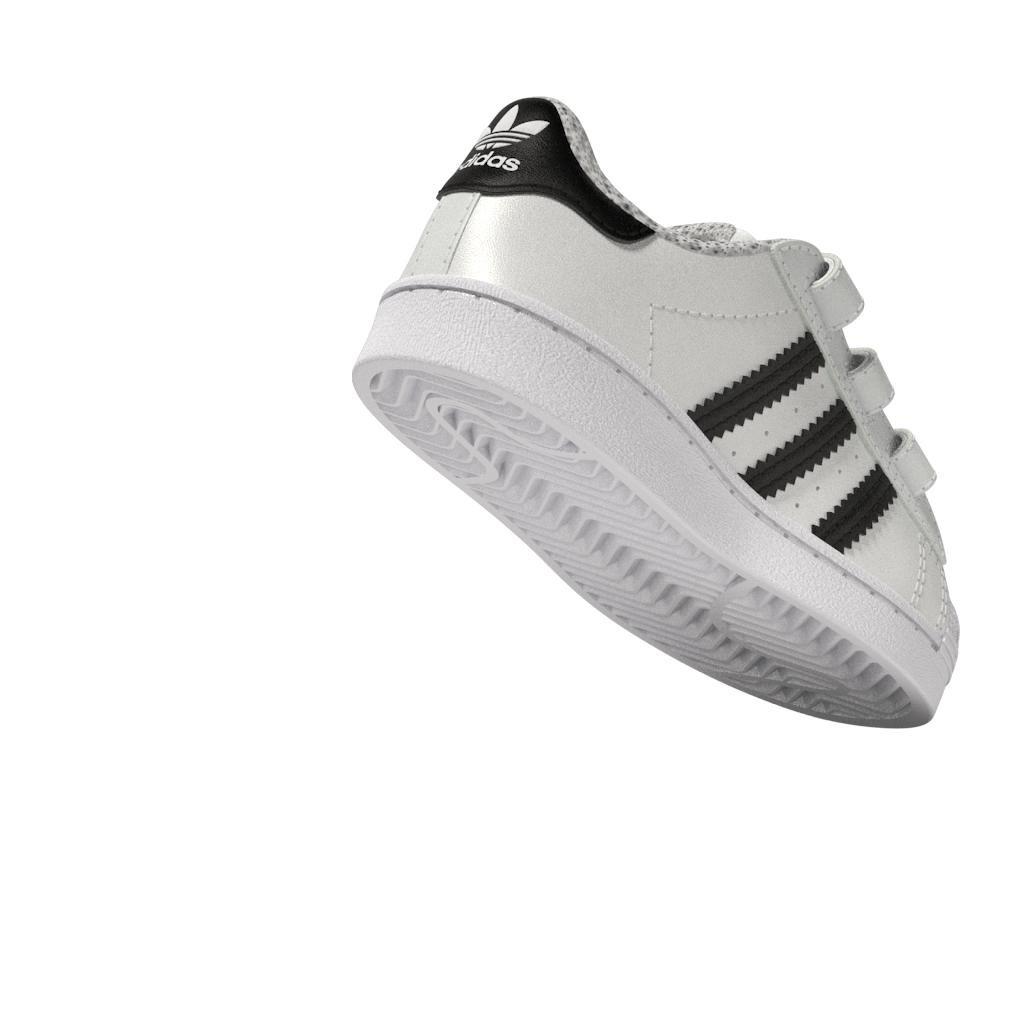 Kids Unisex Superstar Shoes, White, A701_ONE, large image number 12