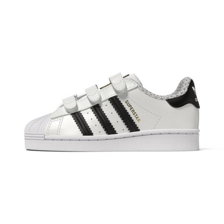Unisex Kids Superstar Shoes, white, A701_ONE, large image number 18