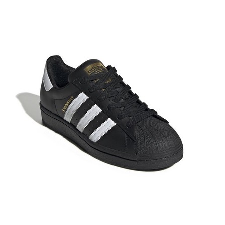 Unisex Kids Superstar Shoes , Black, A701_ONE, large image number 4