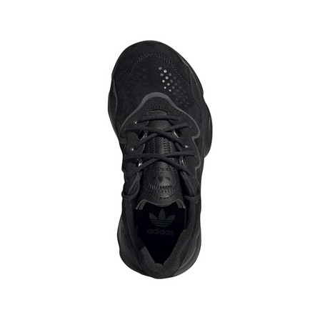 Unisex Kids Ozweego Shoes, Black, A701_ONE, large image number 2